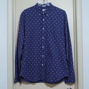 UNTUCKED STRETCH SECRET WASH SHIRT IN LITTLE BRANCH DOT ORGANIC COTTON